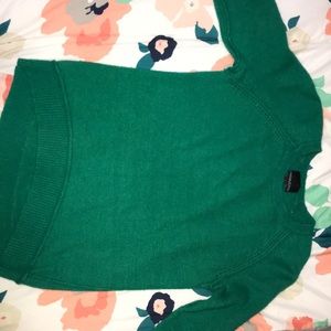 A green rabbit hair Cynthia Rowley sweater